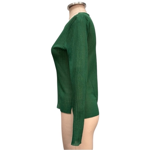 Veronica Beard Emerald Ribbed Sweater - Picture 4 of 9